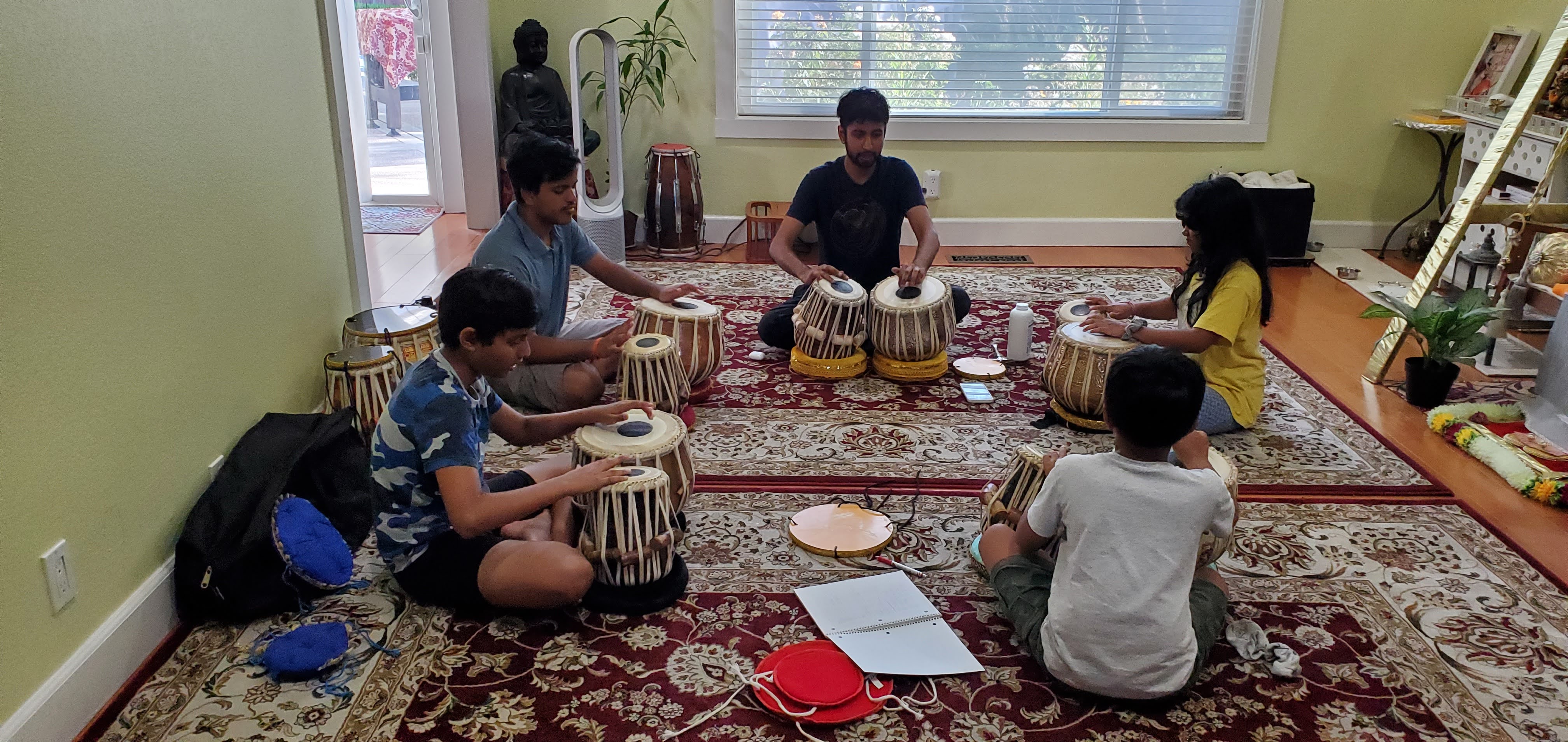 Playing tabla