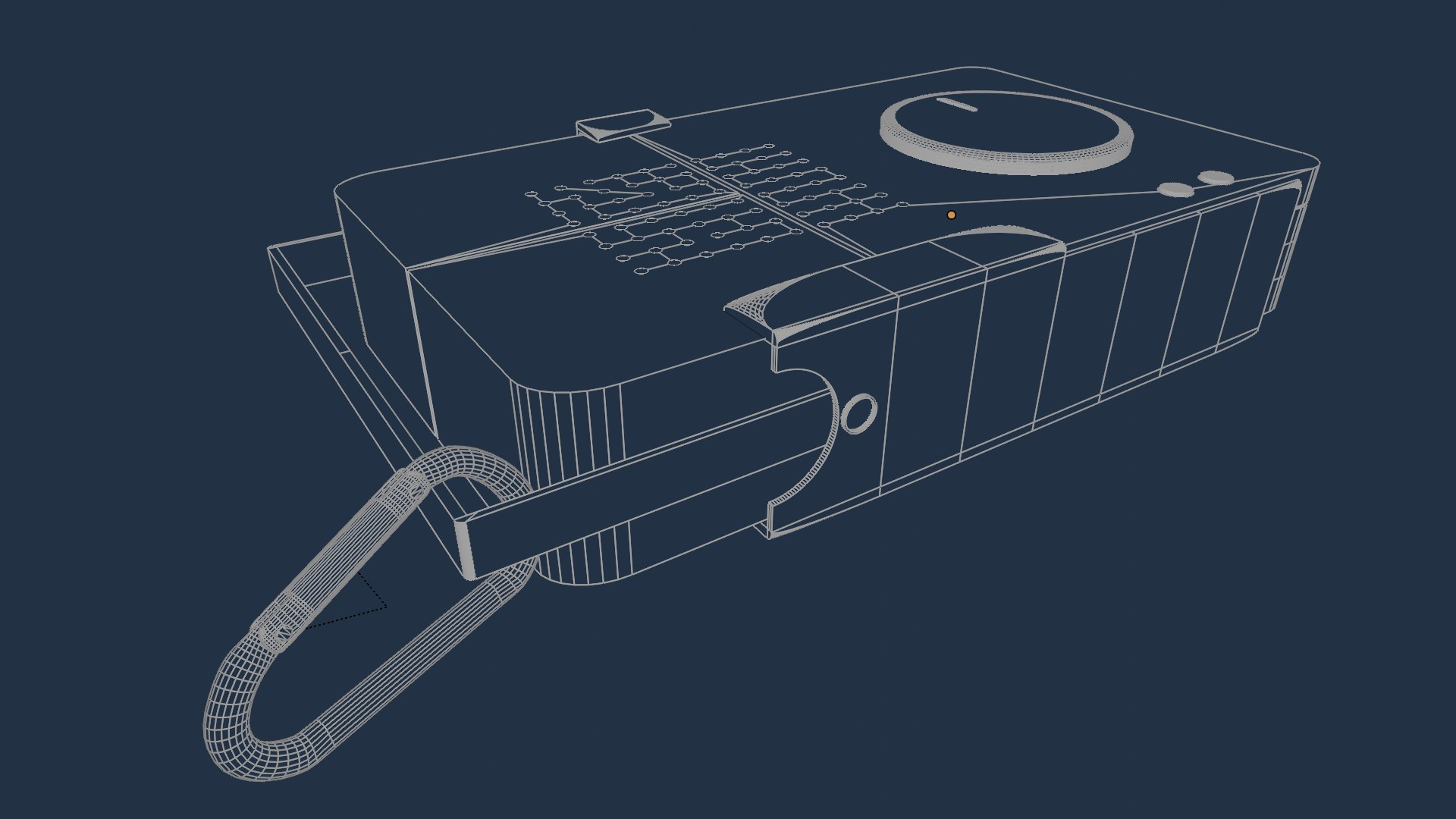 Render blueprint of the Holm base unit and companion