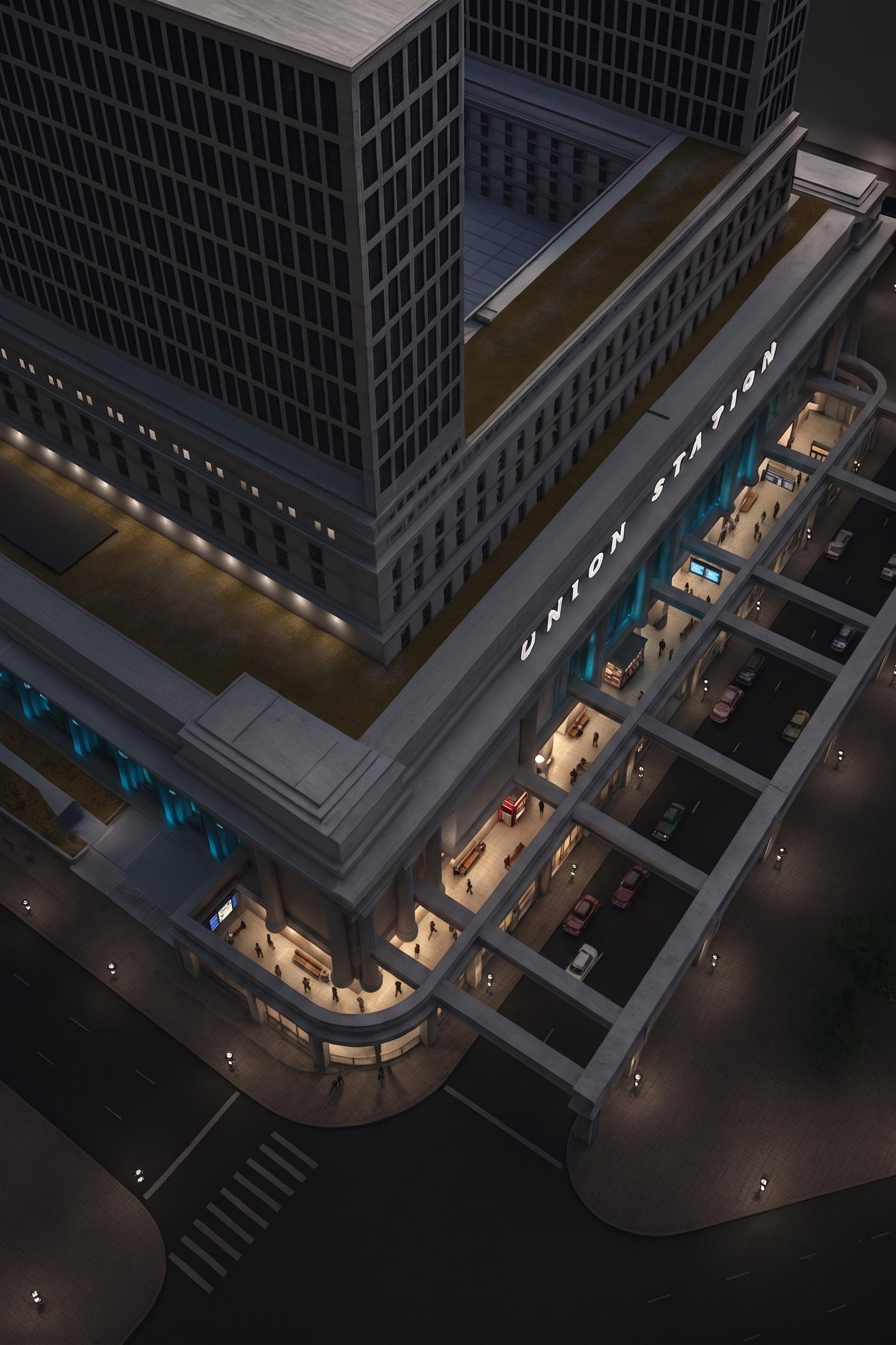 Portico modeling and motion